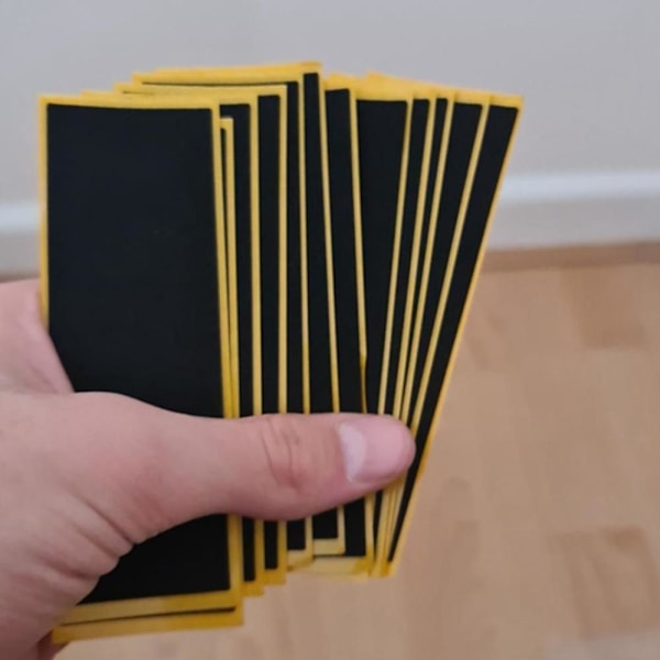 20 st/paket Svart Fingerboard Däck Oskuren Tejpdekaler Svart Skum G