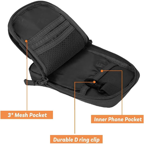 Taktisk Molle-väska midjeväska EDC-verktygsväska utomhusväska gadgetväska Airsoft jaktväska kompakt väska