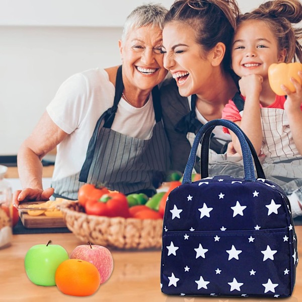 Lunch Bag Isolerad Tote Bag för Kvinnor Termiska Lunchväskor Bred Öppen Kylväskor Vattenavvisande Läckagesäker Lunch Organizer