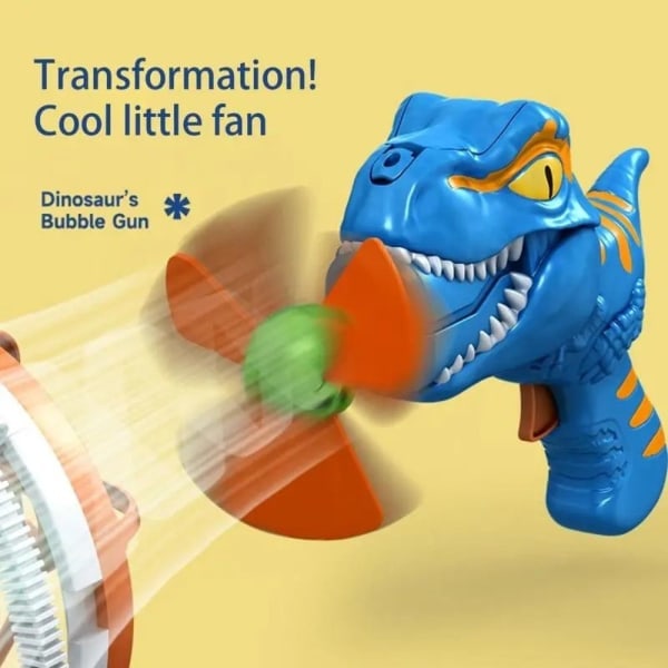 Fan Dinosaur Boblemaskine Automatisk Boblemaskine GRØN grøn