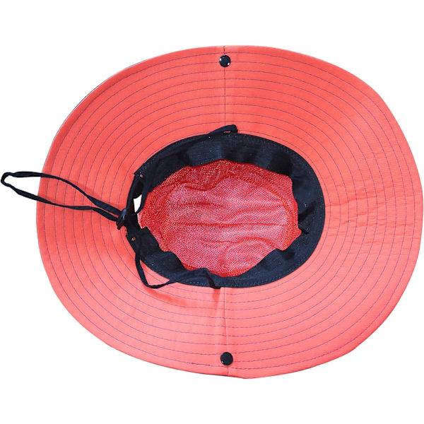 Naisten Poninhäntä Auringonhattu UV-Suojaus Taitettava Verkko Leveä Reuna Ranta Kalastushattu Two-color adult—orange
