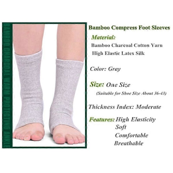 Onecompression Bambu Fotärmar, Kompressions Bambustrumpor, Bambu Fotärmar 1pcs
