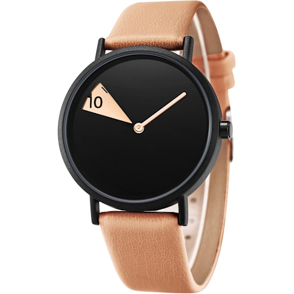 Kreativ klocka Ultra-Thin rem Casual Fashion Quartz Minimalistisk klocka