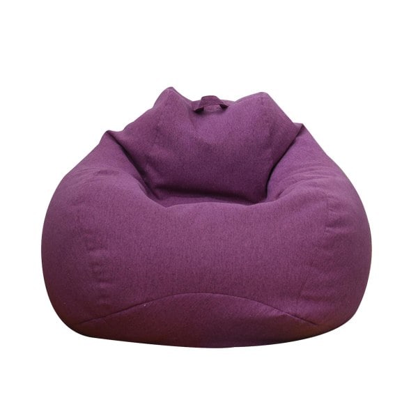 Innendørs/Utendørs Beanbag-spillstol for voksne Ekstra stor Beanbag-trekk Lilla L Purple L