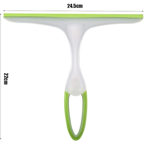 Fönsterskrapa Mini Gummi Glas Fönsterrengörare Torkare för Hem Bil Blad Badrumsspegel Dusch(Grön)
