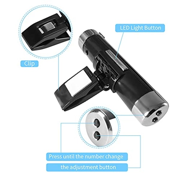 Biltemperaturklocka Clip-on Biltermometer Auto Instrumentpanel Digitala Klockor Fordon Temperaturmätare med Bakgrundsbelysning