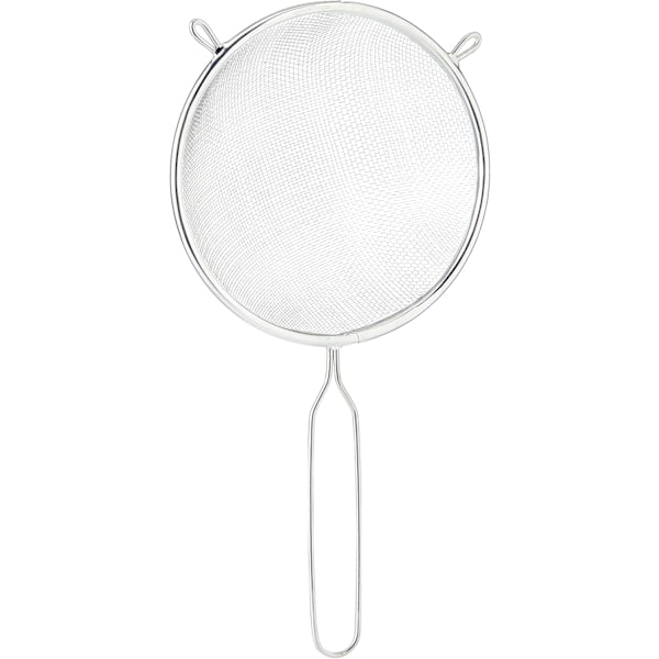 16 cm långhandtagad metallsil, kökets oumbärliga verktyg och idealisk för silning, avrinning, tvättning och ett brett utbud av livsmedel