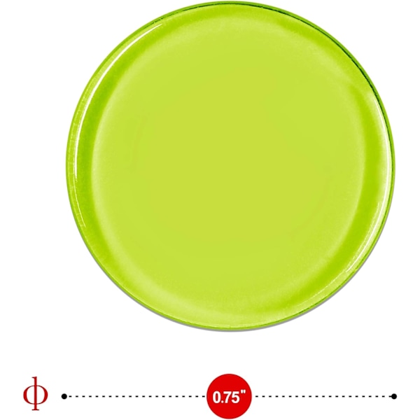 200 transparenta 8-färgade genomskinliga bingoräkningsmarker i plast (varje marker har en diameter på 3/4 tum)