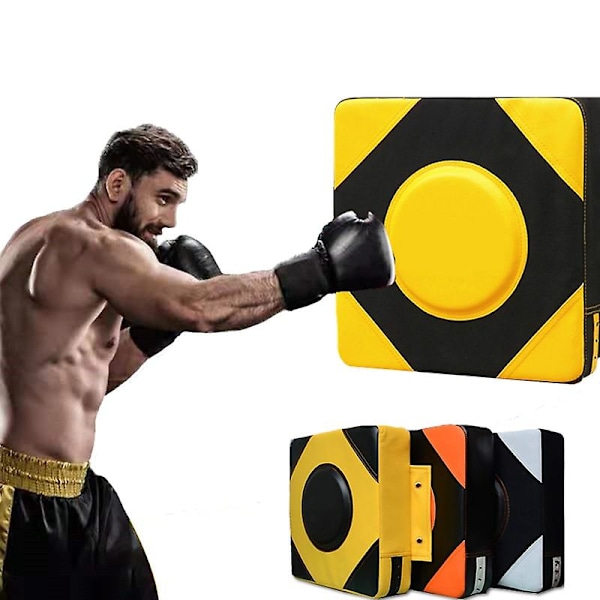 40 cm Lyönti Nahka Seinä Boxing Pad Kohde Harjoittelu Hiekka Pussi Taistelija Kamppailulajit Nyrkkeily Pussi Fitness Taekwondo Harjoittelu Varusteet Yellow