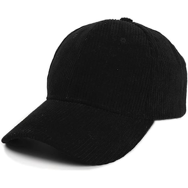 Unisex Corduroy Baseball Cap Justerbar Klassisk Sportkeps Utomhus Solid Caps