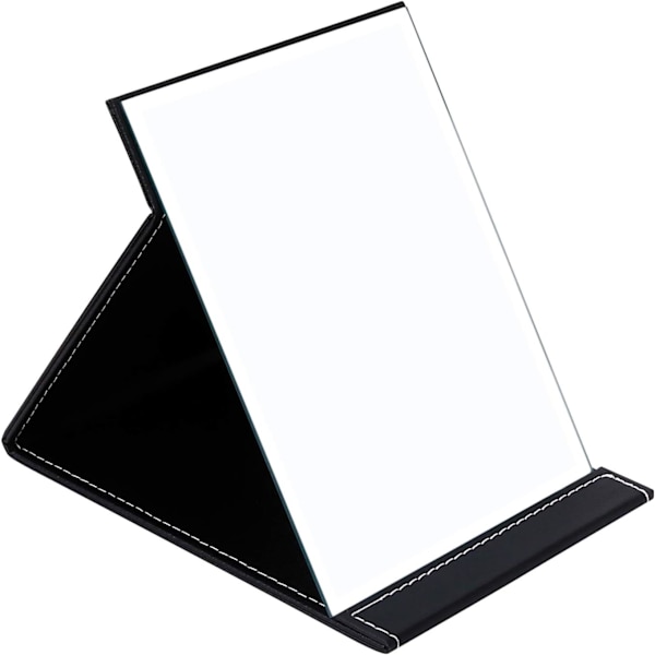 Fristående sminksspegel Super HD Stor kompakt spegel 15 * 21 CM - Svart