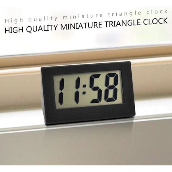 Mini bilklocka Auto Dashboard Desk Digital Klocka Klocka Mätare Liten LED Elektronisk Klocka Datum Tid Kalender Display