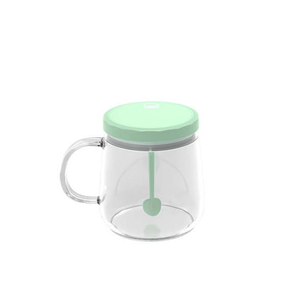 400 ml, Elektrisk Blandningskopp, Hög Borosilikatglas, Bärbara Kaffe Muggar för Kaffe, Mjölk, Proteinpulver