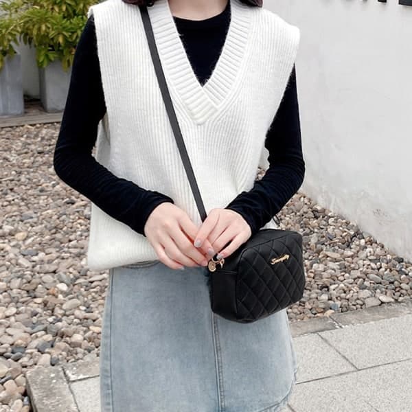 Moderigtige Crossbody-tasker til damer Luksus Kvast Brown