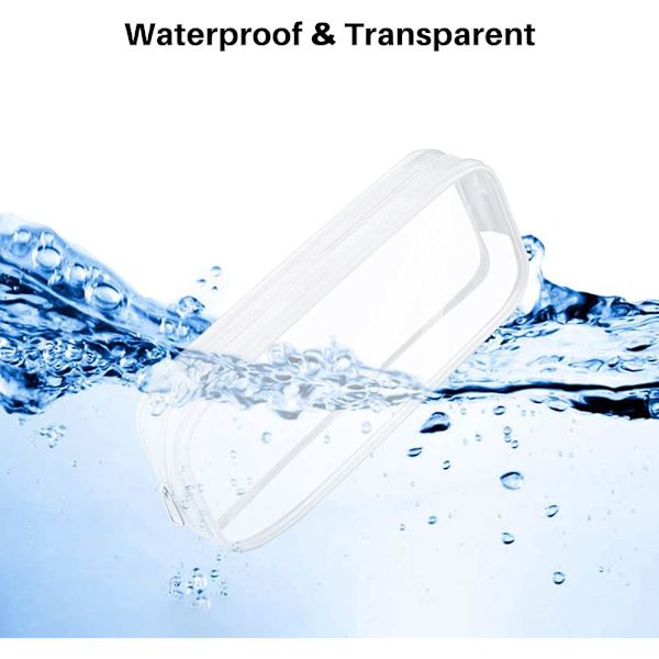 Transparent Blyantspung, Eksamen Blyantboks, Vandafvisende PVC Lynlås Kosmetik Opbevaringspose, Rejse Bagagepose Kosmetikpose