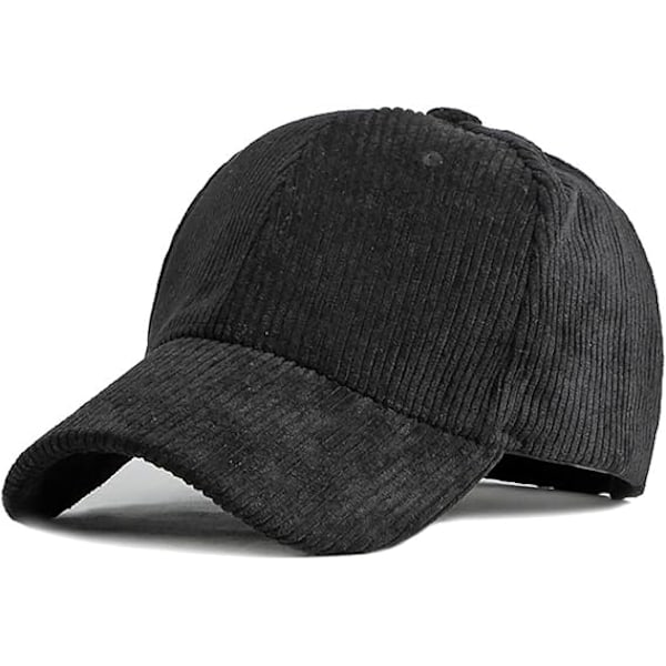 Unisex Corduroy Baseball Cap Justerbar Klassisk Sportkeps Utomhus Solid Caps