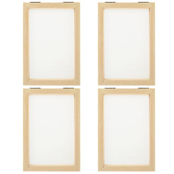 4 st Pappershantverk Ram DIY Pappershantverk Ram Pappershantverk Träram Träpappersram