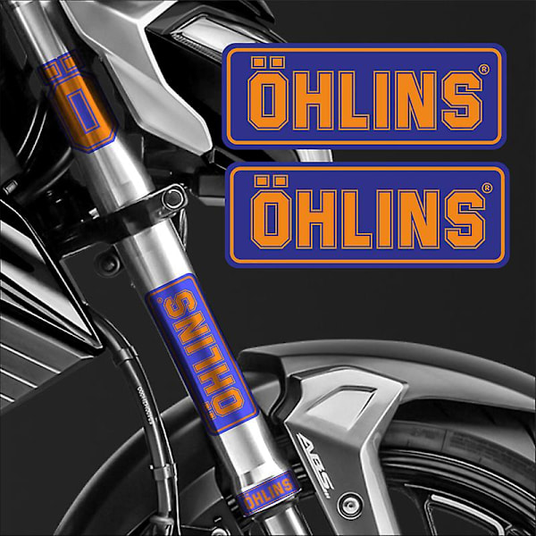 Otwoo Ohlins Jousitusiskunvaimentimen Tarrat Moottoripyörän Tarvikkeet Koristeellinen Tunnus Heijastava Tarra Tarrat CF083