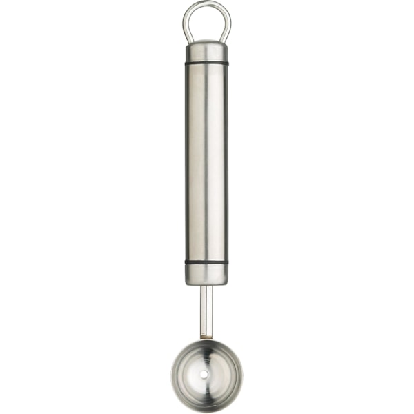 Ammattimainen Meloni-palloskooppi, Ruostumaton Teräs, 18 cm, Hopea