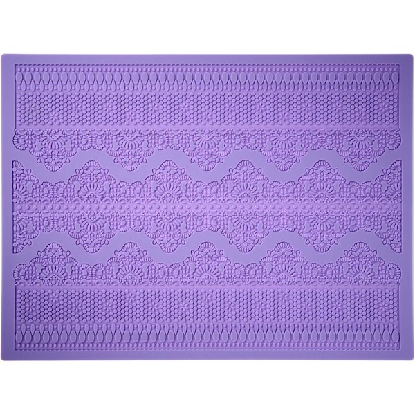 Kage Lace Form Silikon Prægning Kagemåtte Fondant Form DIY Dekorationsværktøj til Kage Mousse Brød Chokolade Dekoration