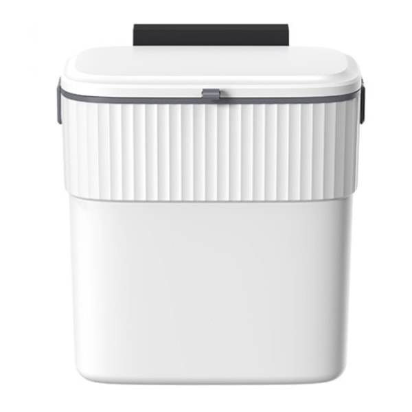 Kökssopkorg - Hängande sopkorg med lock, väggmonterad soptunna för köksskåpsdörr, liten soptunna under diskbänk för skåp, badrum 2.5 Gallon  9L