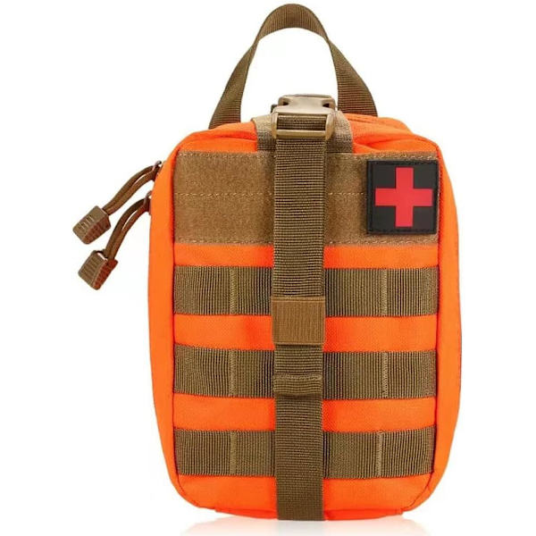 Första hjälpen-kit väska, EMT Rip Away Pouch, Taktisk MOLLE Första hjälpen-kit Medicinsk väska - Multifunktionell midjeväska Khaki