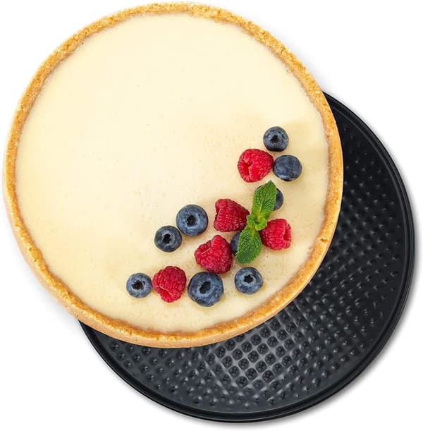 Sæt med 2 Runde Kageforme 9 TOMMER Non-Stick Springform Løse Bund Bagepande