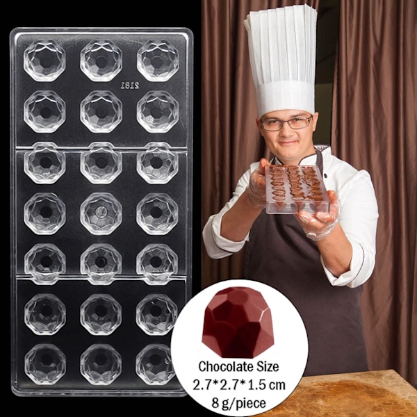 Chokladformar i polykarbonat, godisformar chokladform    Chokladform för handgjorda bakverk