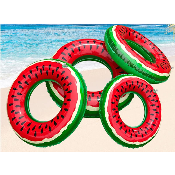 Uppblåsbar badring för barn, hållbara uppblåsbara poolflottörer, badringar för sommarpoolparty för barn 3-4 år