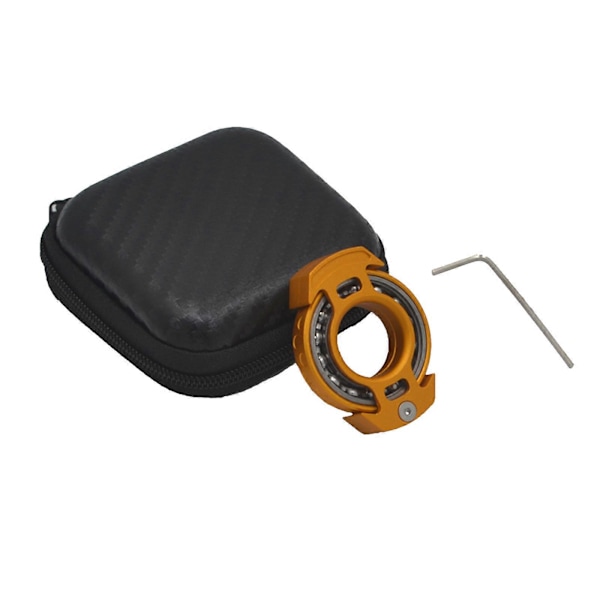 Ny Hot Hand Leksak Multifunktionella Fingerleksaker Rolig UFO Fingertopps Snurra Fidget Aluminium Anti-Stress Vuxna Present Kärnreaktor brown