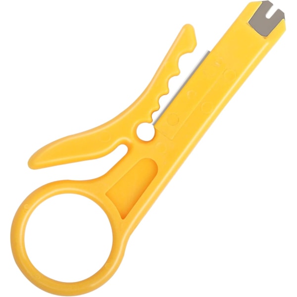 Mini Wire Stripper Økonomisk Nettverkskabelkutter Bærbar Impact Punch Down Verktøy for Nettverksdatakabel, RJ45/CAT5/CAT6, Telefonkabel, Datamaskin UTP