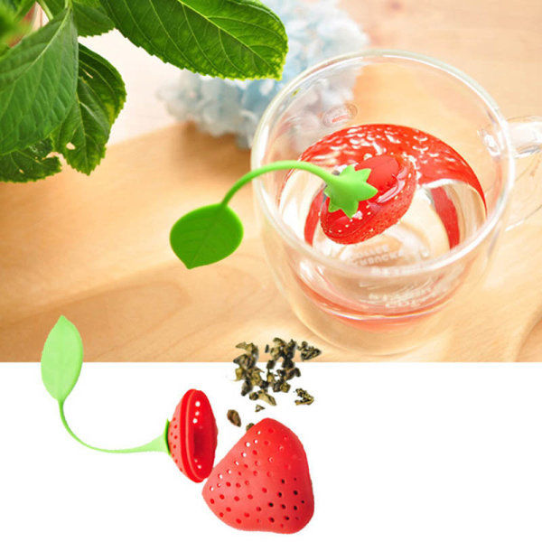 Tesil / tehållare i silikon - Strawberry Multi - Gear