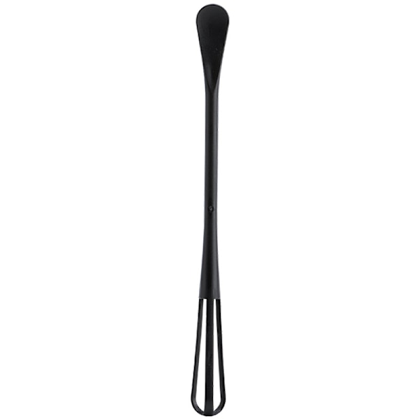 2 st äggvisp    Mini multifunktionell äggvisp köksredskap med tesked äggverktyg tillbehör Black