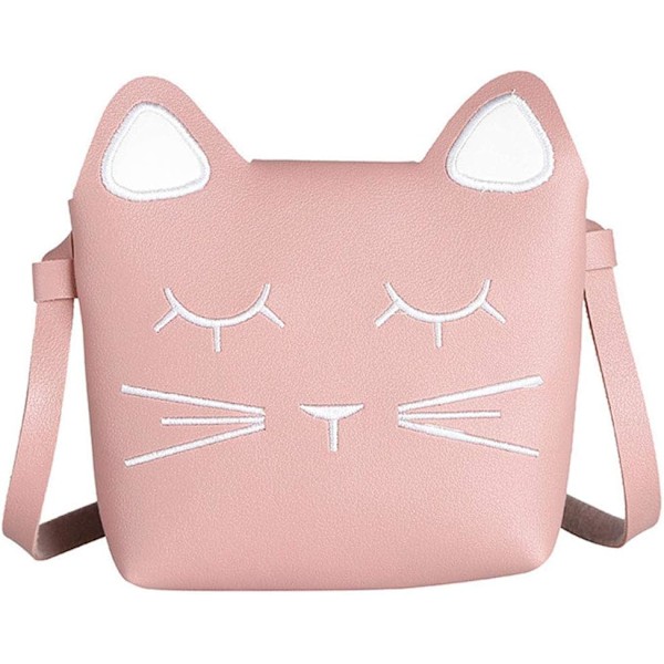 Sød Lille Pigers Skuldertaske Håndtaske Pung, Prinsesse Mini Tasker, Kat Cross Body Messenger Taske Pink