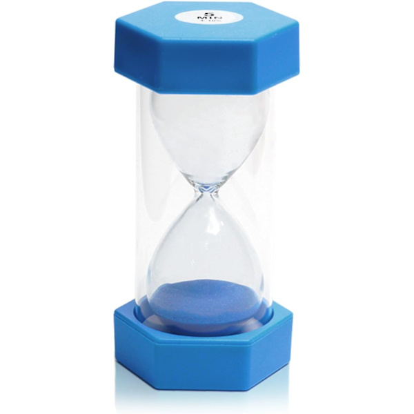 Sand Timer Set, Sand Timer, Sand Timer Set för Barn, Duschtimer, Glastimer, för Klassrumsspel, 5min, blå