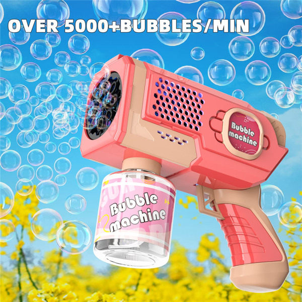 Bubbelmaskin för barn sommarleksak present till födelsedagsfest ed red