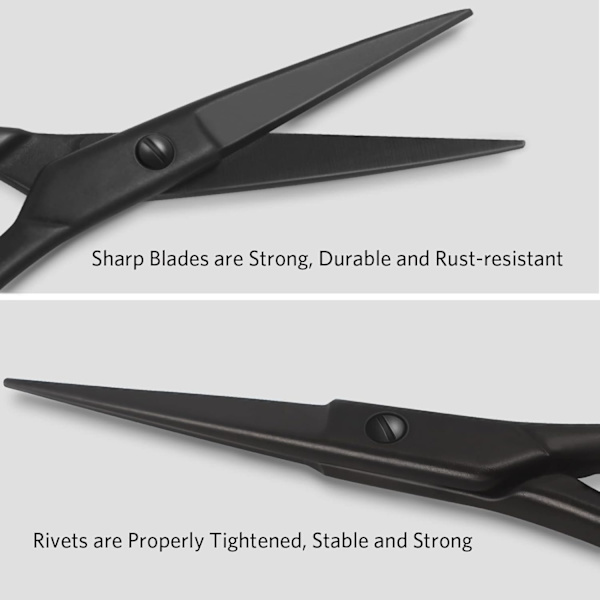 Saks, Rustfrit Stål Elektroforese Blade, Syning, Skole, Kontor, Specielt til Fint Arbejde, 9,5 cm, Sort