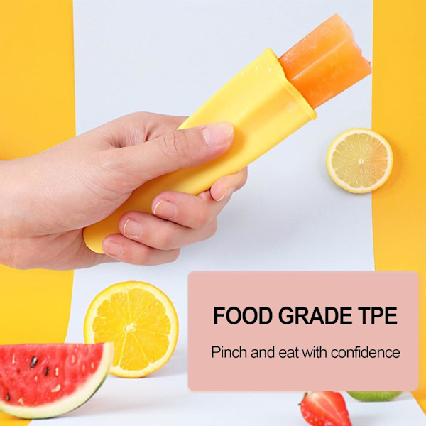 Jäätelötikku Muotit Popsicle Muotti - Jäätikku Muotit, Jäätelötikku Muotit Kansien kanssa, Joustavat & Kestävät & Uusiokäyttöiset & Helppo Puhdistaa