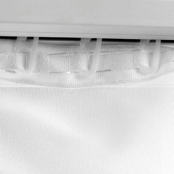 100 stk Gardin Glide Glider Skinner Gardin Glide med Foldbare Kroge Gardinskinne Glide Kroge til 11 mm