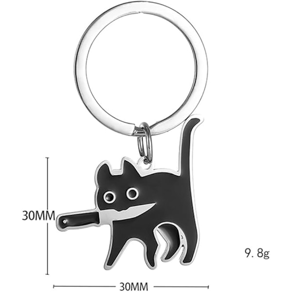 Hauska Musta Kissa Metalli Avaimenperä Miehille ja Naisille Piirretty Kissavauva Avaimenperä Söpö Eläimet Avaimenperä ja Koru Käsilaukuille, Lompakoille