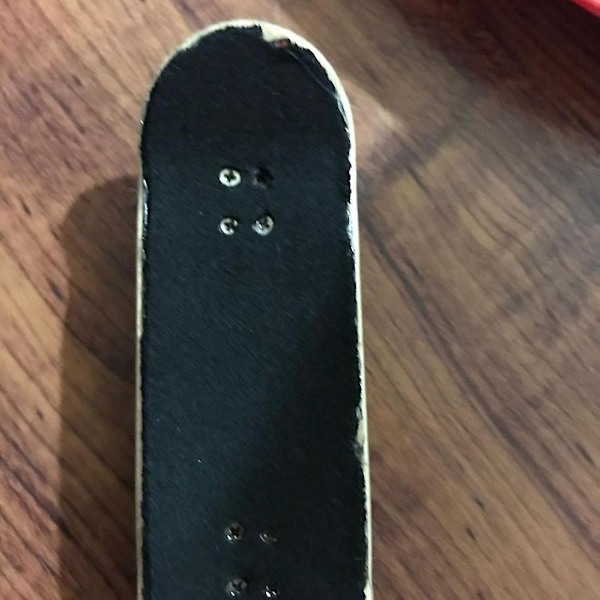 20 stk./sæt Sort Fingerboard Deck Uskåret Tape Stickers Sort Skum G