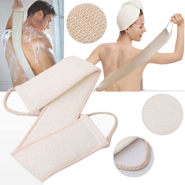 Loofah Ryg Skrubber til Brusebad, Naturlig Luffa Loofah Pude Badebørste Kropsbadssvamp, Dobbeltsidet Skrubning