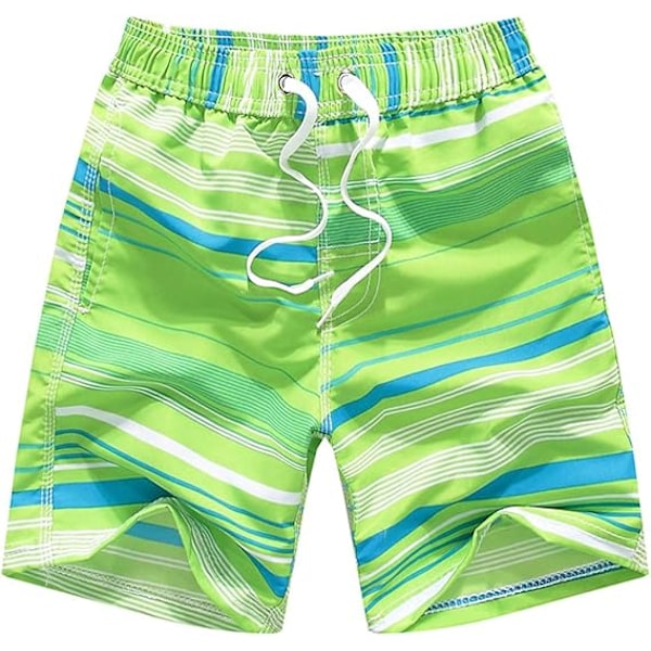 Aikuisten ranta-shortsit miehille, naisille, pojille ja tytöille - Uimahousut, uimapuvut, surffaushousut, boardshortsit 100-207cm 11-12 Years Lime Green