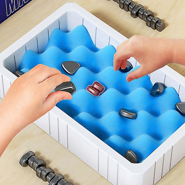 Magneettinen Shakkilautapeli Magneettikivi Lautapelisetti Leikki Lapsille Opettavainen A