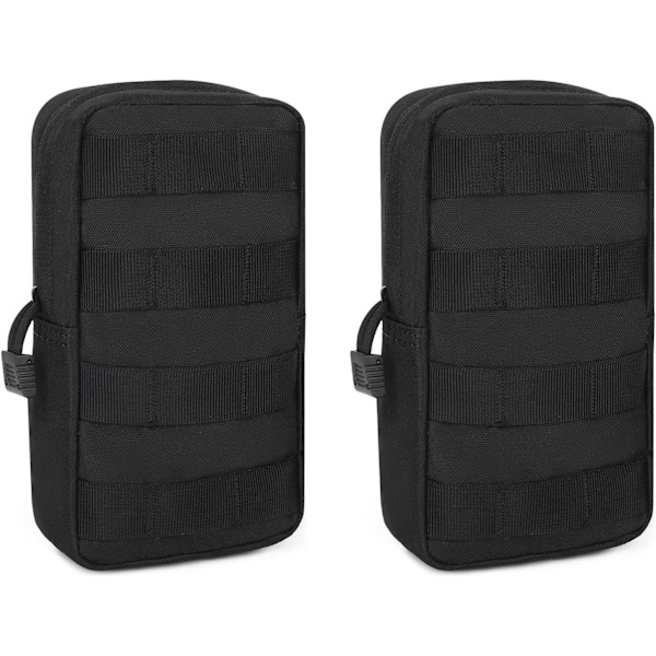 Taktisk Väska 2-pack Vattentät Bärbar Mini Militärpaket Liten Midjeväska EDC Väska Flerfunktionell Utility Väska Hängande