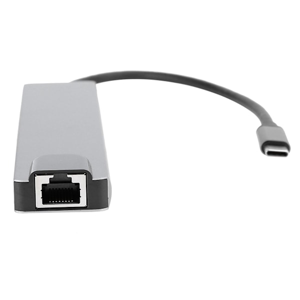 4K HDMI Dokkingsstasjonadapter med hurtiglader - 8-i-1 Type-C Dokkingsstasjon