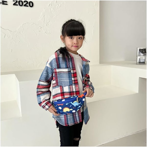 Dinosaur Fanny Pack, Lasten Vyölaukku Piirretty Hipsack Vyölaukku Vyölaukku Fanny Pack Kangas Nylon Rahavyö Ristiriimu