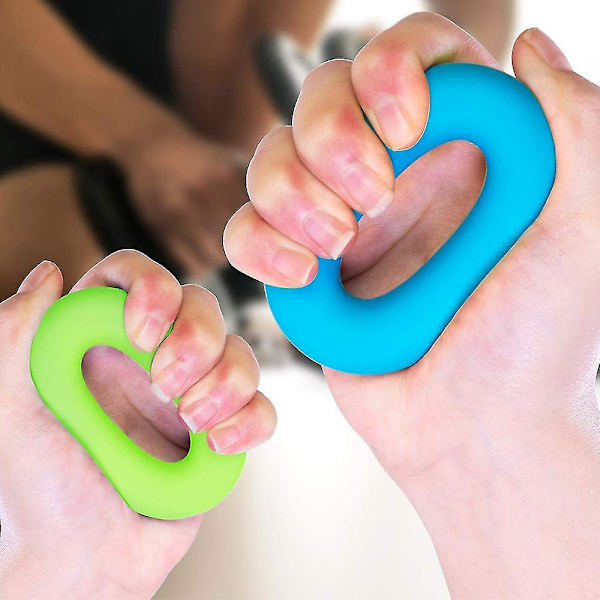 3-pack handgreppsstärkande ringar, styrketränare för fingrar, underarmsträning, klättergreppsövning - 30, 40 och 50 pund
