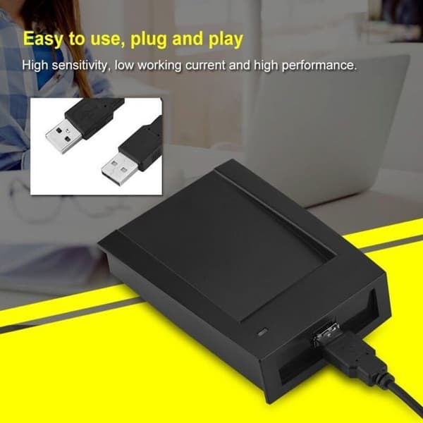 Smart RFID-ID-kortleser med vanlig USB-nærhetssensor (ingen leser kreves) for adgangskontroll