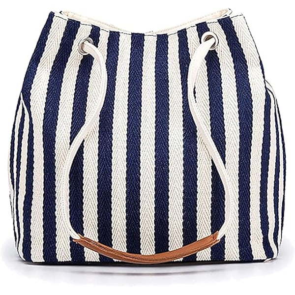 Dam Canvas Tote Väskor Liten Medium Axelväska Daglig Arbets Handväska för Semester Resa Pool